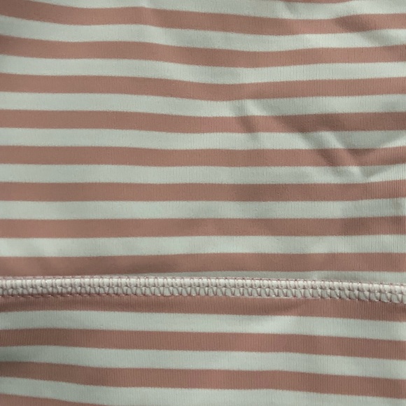 DYI dusty pink white stripes size S Kickstart stripe rose half moon cutout back - Picture 4 of 5